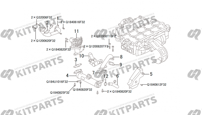 Радиатор EGR Haval