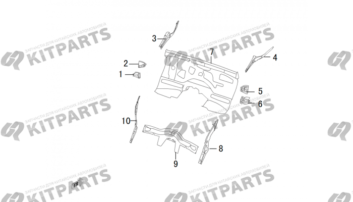 Передние штампованные части 3 Haval H8