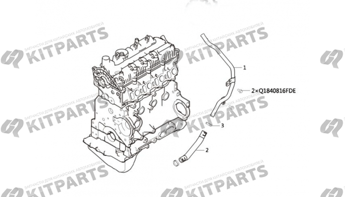 Блок цилиндров (5) P6P 4D20D FDJ Haval Wingle 7