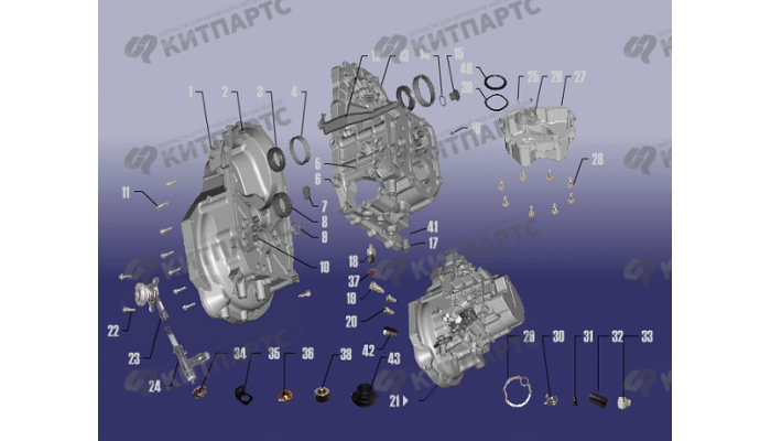 Корпус коробки передач Chery