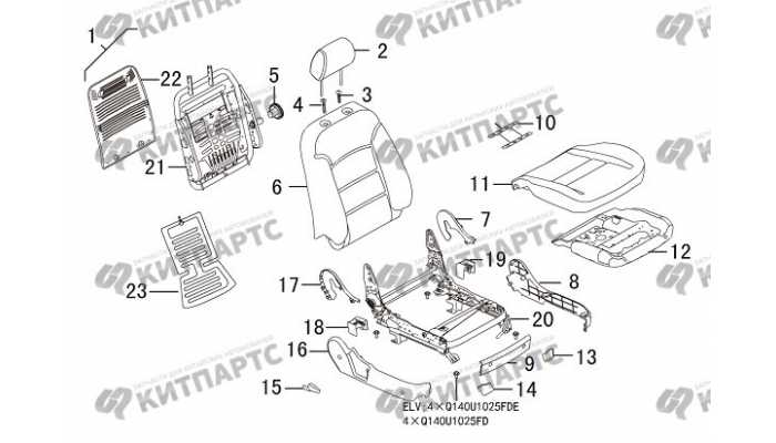 Сидение переднее правое Great Wall Hover H5