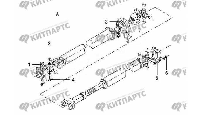 Вал карданный задний Great Wall Wingle